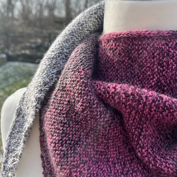 Knitted Kercheif Scarf - Picture 4 of 5